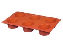 METRO PROFESSIONAL Forma silikonová 30 x 17,5 cm na 6 muffinů, 1 muff. 6 cm 1 ks