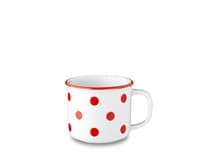 G.Benedikt Hrnek RETRO 180 ml červený porcelán 1 ks