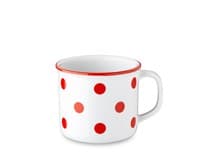 G.Benedikt Hrnek RETRO 350 ml červený porcelán 1 ks