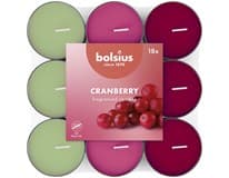 Bolsius Čajové svíčky Cranberry/brusinka 18 ks