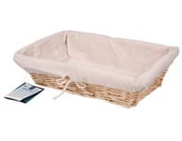 METRO PROFESSIONAL Košík 35 x 24,5 x 10 cm přírodní s béžovou výplní 1 ks