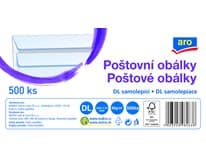 aro Obálka DL samolepicí bílá 500 ks