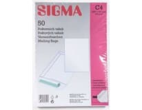 SIGMA Taška C4 bílá samolepicí s KP 50 ks