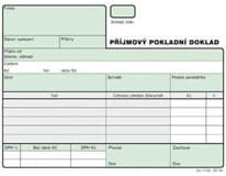 OPTYS Příjmový pokladní doklad nečíslovaný samopropisovací 5 ks