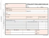 OPTYS Výdajový pokladní doklad nečíslovaný 100 listů 5 ks