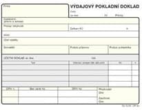 OPTYS Výdajový pokladní doklad nečíslovaný 5 ks