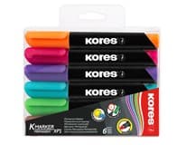 Kores Popisovač K-M Plus permanentní mix 6 ks