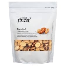 Finest Jádra lískových ořechů, mandlí, kešu solených, pekanových a makadamových ořechů 150g