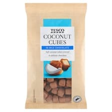 Kokosové kostky v mléčné čokoládě 500g