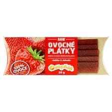 Ovocňák Raw ovocné plátky jablko & jahoda 20g