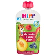 HiPP Bio jablko, broskve, lesní ovoce 100g