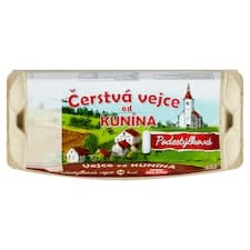 Čerstvá vejce od Kunína podestýlková M10
