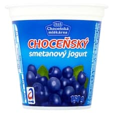 Choceňská Mlékárna Choceňský smetanový jogurt borůvkový 150g