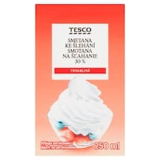 Trvanlivá smetana ke šlehání 30% 250ml