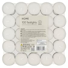 F&F Home White čajové svíčky 100 ks