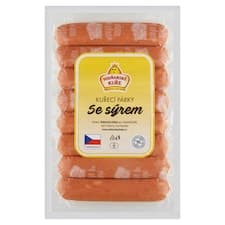 Vodňanské Kuře Kuřecí párky se sýrem 290g