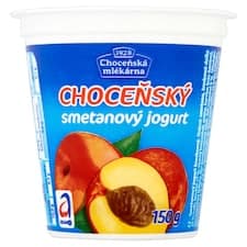 Choceňská Mlékárna Choceňský smetanový jogurt broskvový 150g