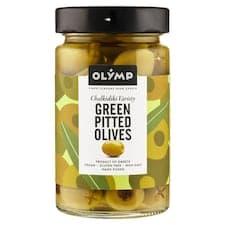 Olymp Zelené olivy bez pecky ve slaném nálevu 320g