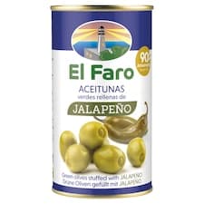 El Faro Zelené olivy plněné jalapeňo pastou 350g