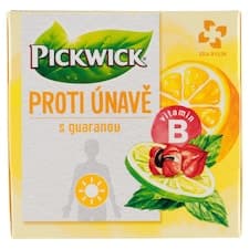 Pickwick Proti únavě s guaranou zelený a bylinný čaj 10 x 1,5g (15g)