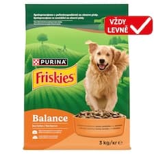 Friskies Balance granule pro psy kuře, hovězí, zelenina 3kg
