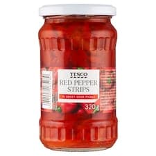 Červená paprika řezaná ve sladkokyselém nálevu 320g