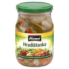 Hamé Hradišťanka pasterovaná pikantní směs v kořeněném sladkokyselém nálevu 330g