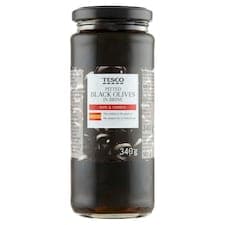 Černé olivy bez pecky ve slaném nálevu 340g