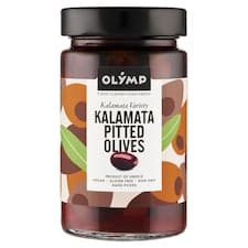 Olymp Olivy odrůdy kalamata bez pecky ve slaném nálevu 320g