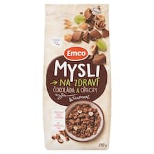 Emco Mysli na Zdraví Křupavé čokoláda a ořechy 750g