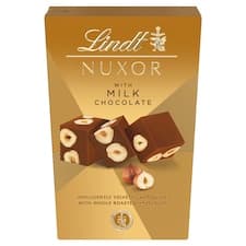 Lindt Nuxor Oříšková mléčná čokoláda Gianduja s celými jádry lískových ořechů 150g
