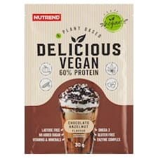 Nutrend Delicious Vegan Protein příchuť čokoláda + lískový ořech 30g