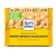 Ritter Sport Bílá čokoláda s celými ořechy 100g