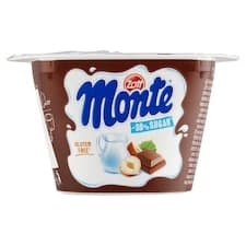 Zott Monte Mléčný dezert čokoládový s lískovými oříšky -30% cukru 150g