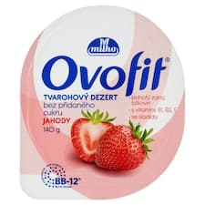 Milko Ovofit Tvarohový dezert bez přidaného cukru 140g