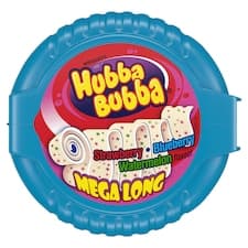 Hubba Bubba Mega Long žvýkačka s jahodovu, borůvkovou a melounovou příchutí 56g