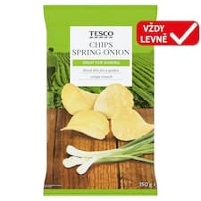 Bramborové lupínky smažené s příchutí jarní cibulky 150g