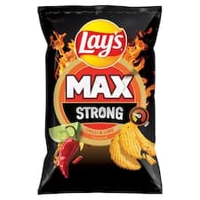 Lay's Max Strong smažené bramborové lupínky s příchutí chilli a limetky 120g