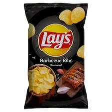 Lay's Smažené bramborové lupínky s příchutí BBQ žebírek 130g