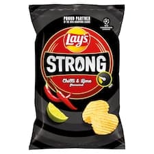 Lay's Strong Smažené bramborové lupínky s příchutí chilli a limetky 250g