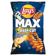 Lay's Max Smažené bramborové lupínky s příchutí sýra a cibulky 120g