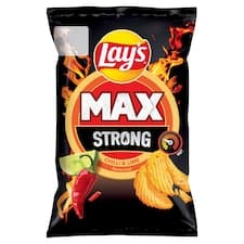 Lay's Max Strong smažené bramborové lupínky s příchutí chilli a limetky 55g