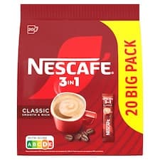 NESCAFÉ 3in1 Classic, instantní káva, 20 sáčků x 16,5g (330g)