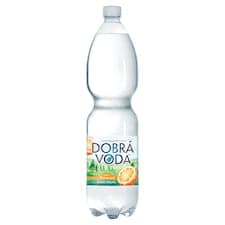 Dobrá voda Jemně perlivá s příchutí pomeranče 1,5l