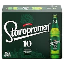 Staropramen 10 pivo výčepní světlé 10 x 0,5l