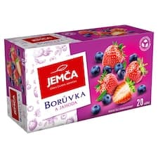 Jemča Borůvka a jahoda ovocný čaj aromatizovaný 20 x 2g (40g)