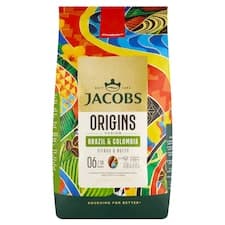 Jacobs Origins Fusion Brazil & Colombia káva pražená zrnková 1000g
