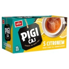 Jemča Pigi čaj s citronem pravý černý čaj aromatizovaný 25 x 1,5g (37,5g)