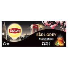 Lipton Earl Grey černý čaj aromatizovaný 25 sáčků 37,5g