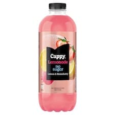 Cappy Lemonade bez cukru citrón & jahoda 1,25l